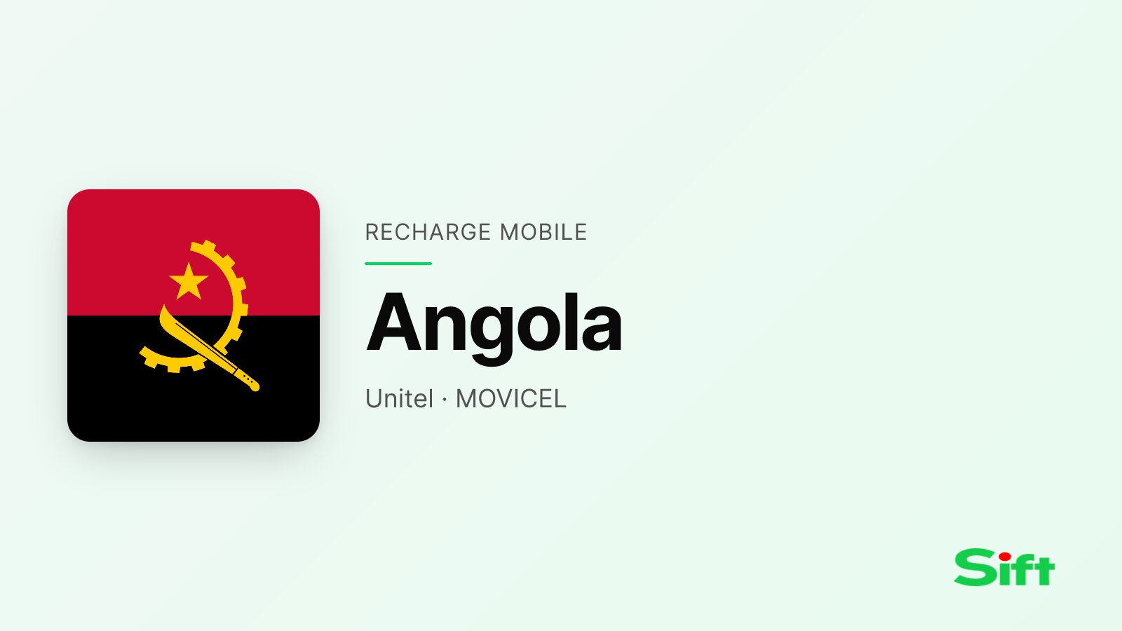 Recharger en Angola depuis la France — Unitel, MOVICEL