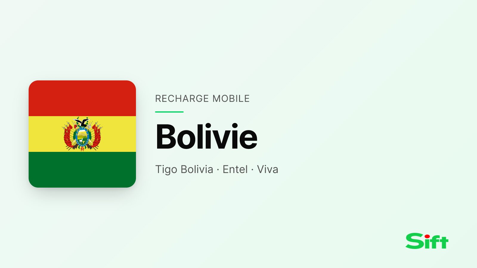 Recharger en Bolivie depuis la France — Tigo Bolivia, Entel, Viva