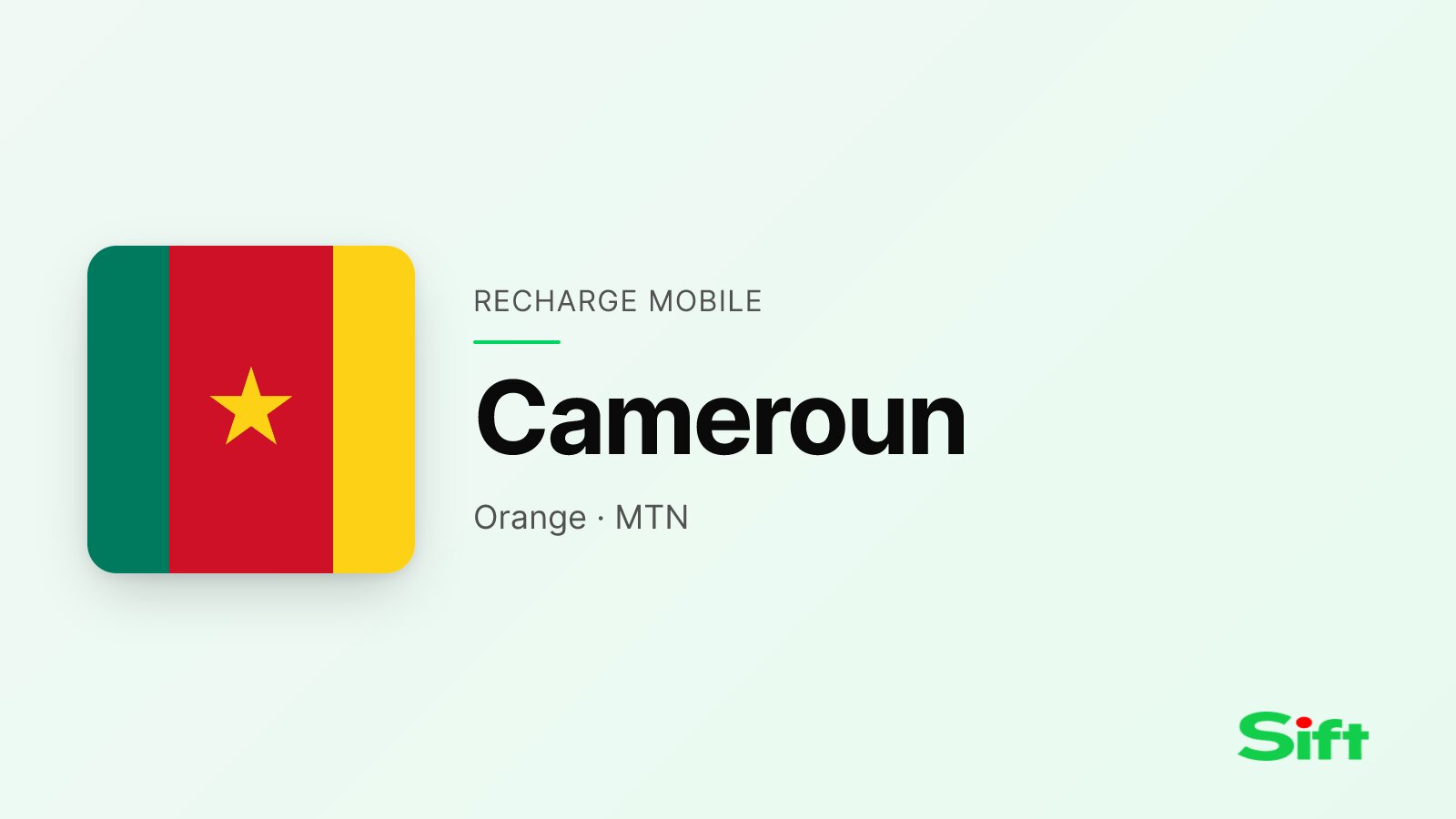 Recharger au Cameroun depuis la France — Orange Cameroun, MTN Cameroun