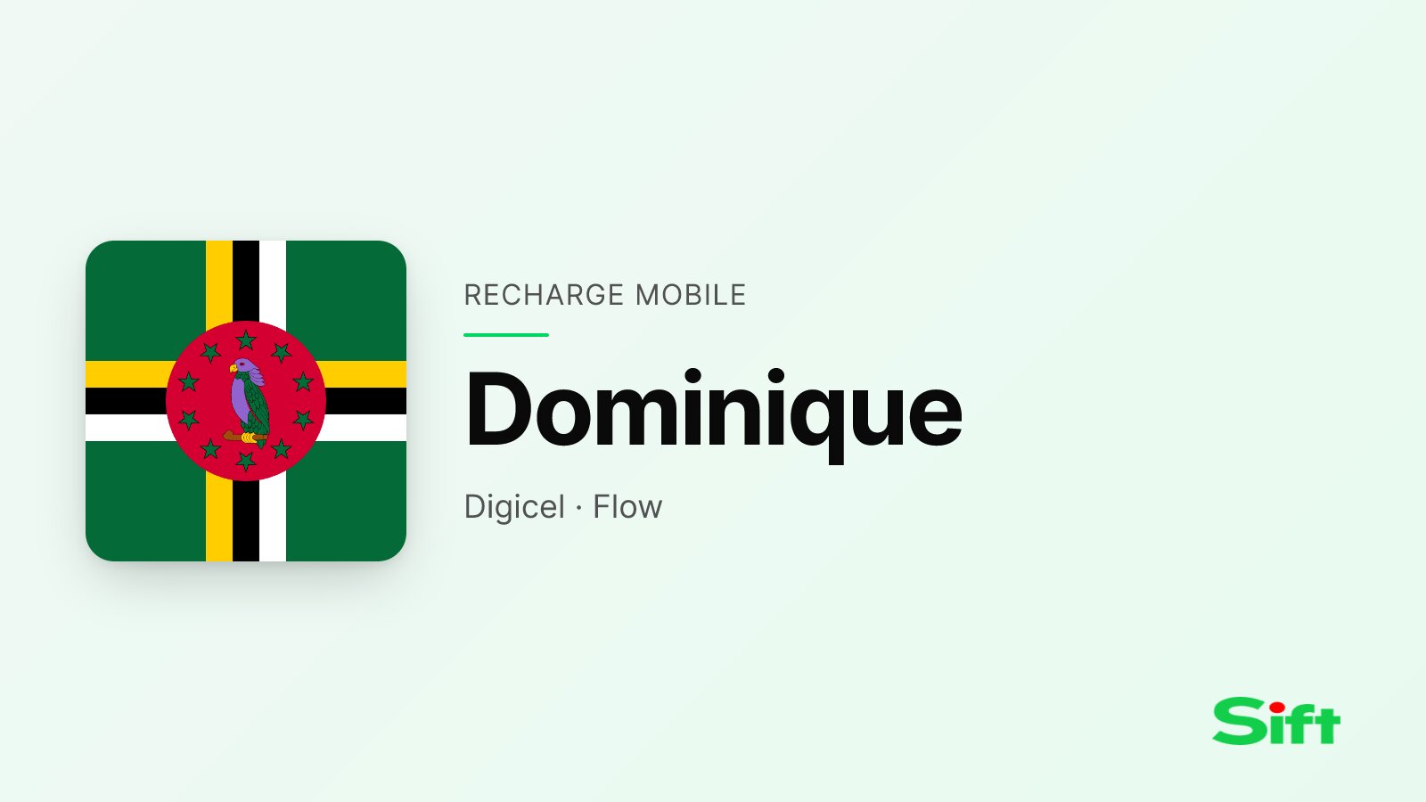 Recharger en Dominique depuis la France — Digicel, Flow