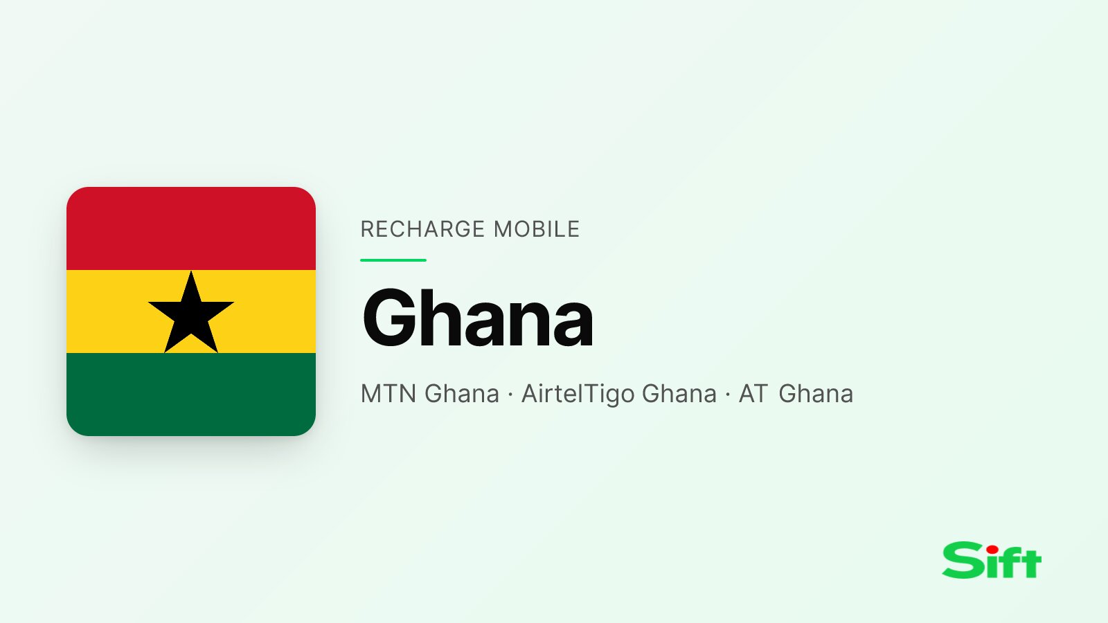 Recharger au Ghana depuis la France — MTN Ghana, AirtelTigo Ghana, AT Ghana