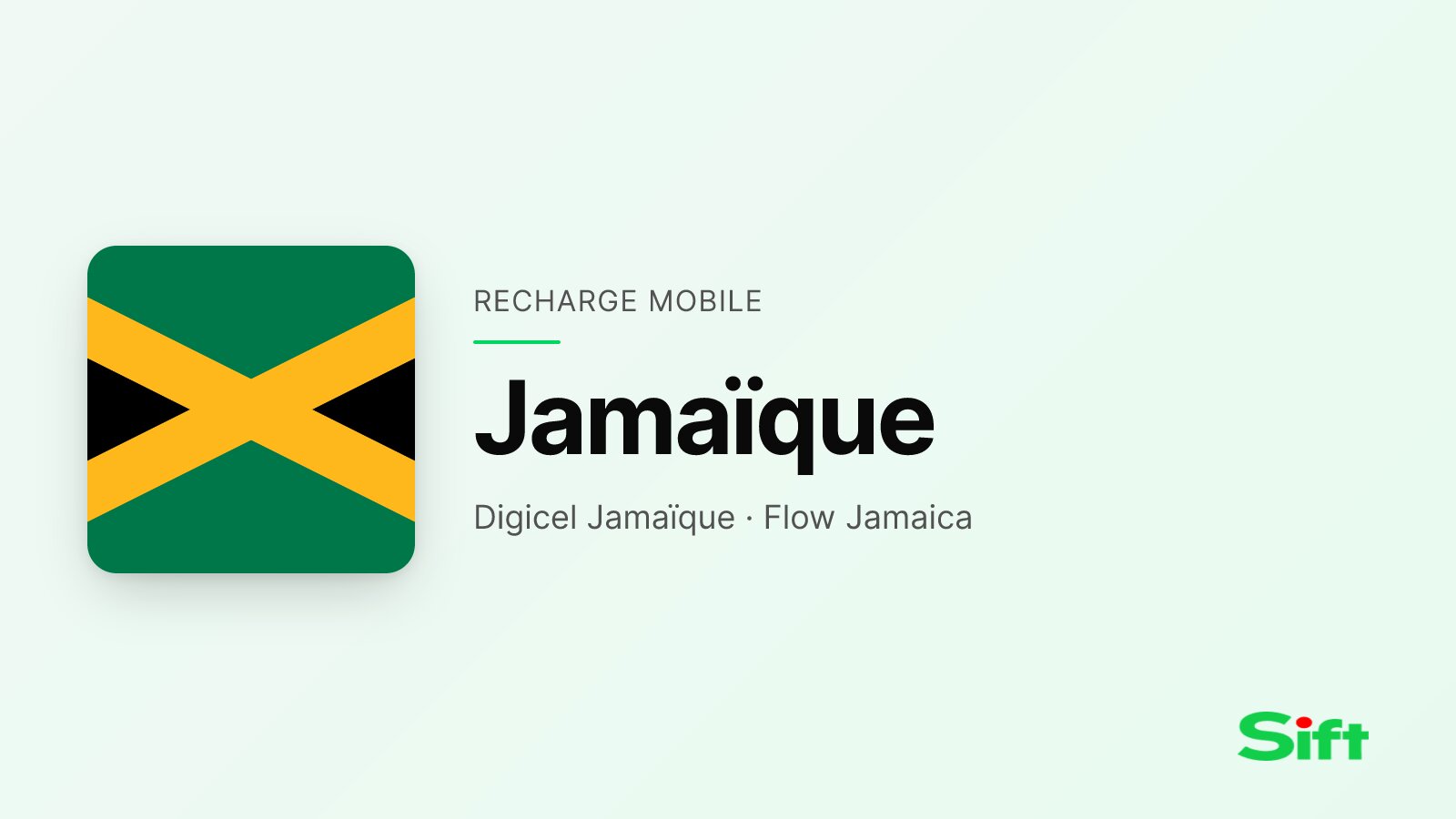 Recharger en Jamaïque depuis la France — Digicel Jamaïque, Flow Jamaica