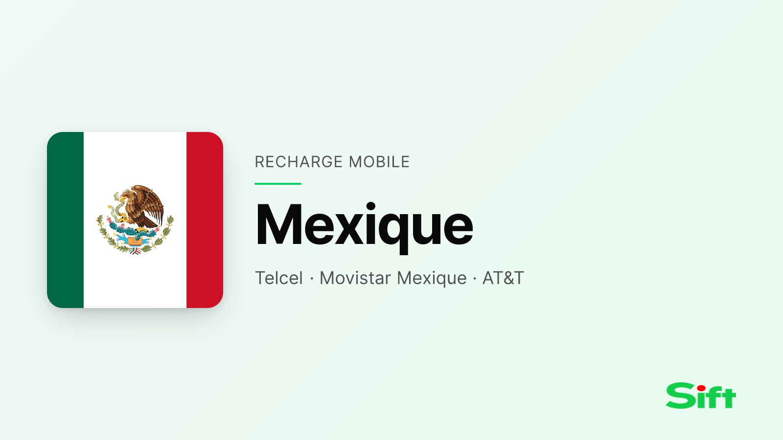 Recharger au Mexique depuis la France — Telcel, Movistar Mexique, AT&T