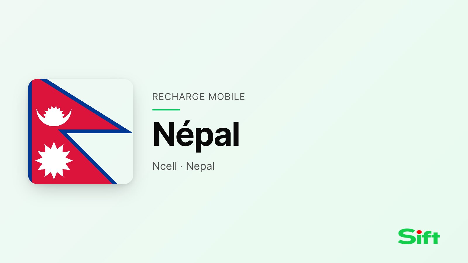 Recharger au Népal depuis la France — Ncell, Nepal Telecom