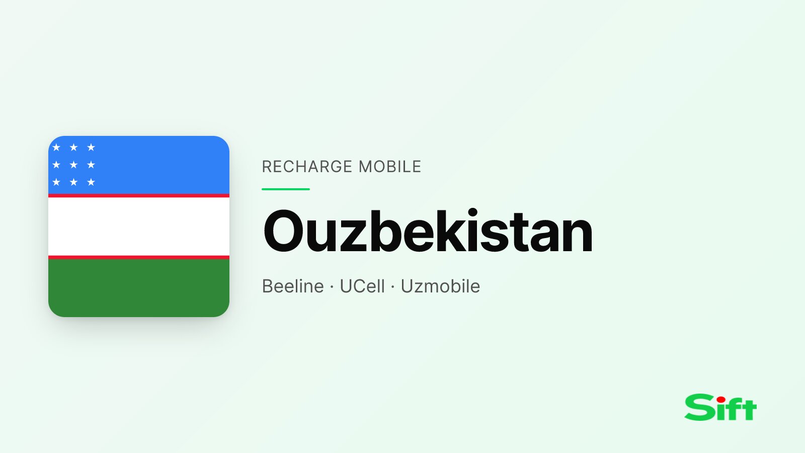 Recharger en Ouzbekistan depuis la France — Beeline, UCell, Uzmobile