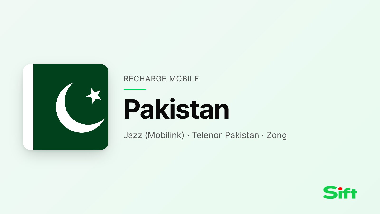 Recharger au Pakistan depuis la France — Jazz (Mobilink), Telenor Pakistan, Zong