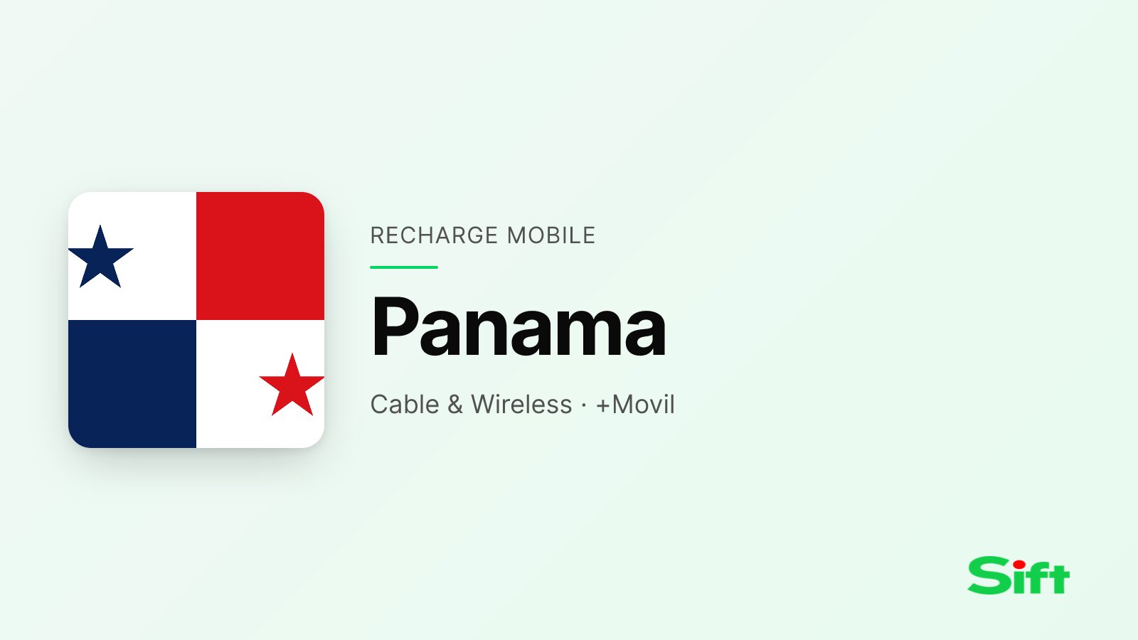 Recharger en Panama depuis la France — Cable & Wireless, Cable & Wireless, +Movil