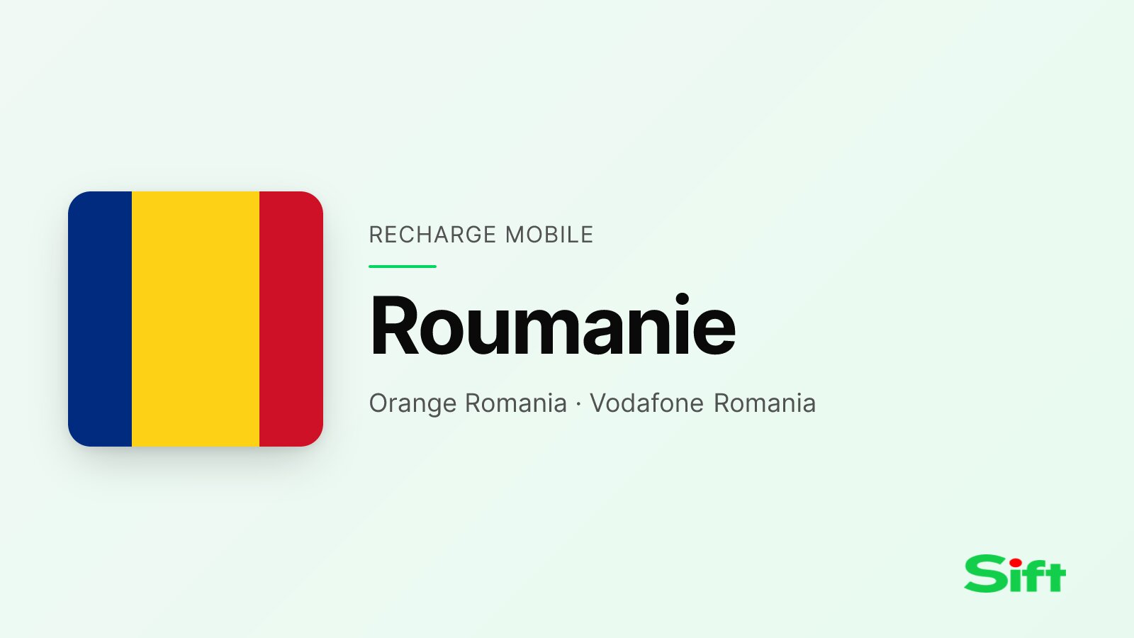 Recharger en Roumanie depuis la France — Orange Romania, Vodafone Romania