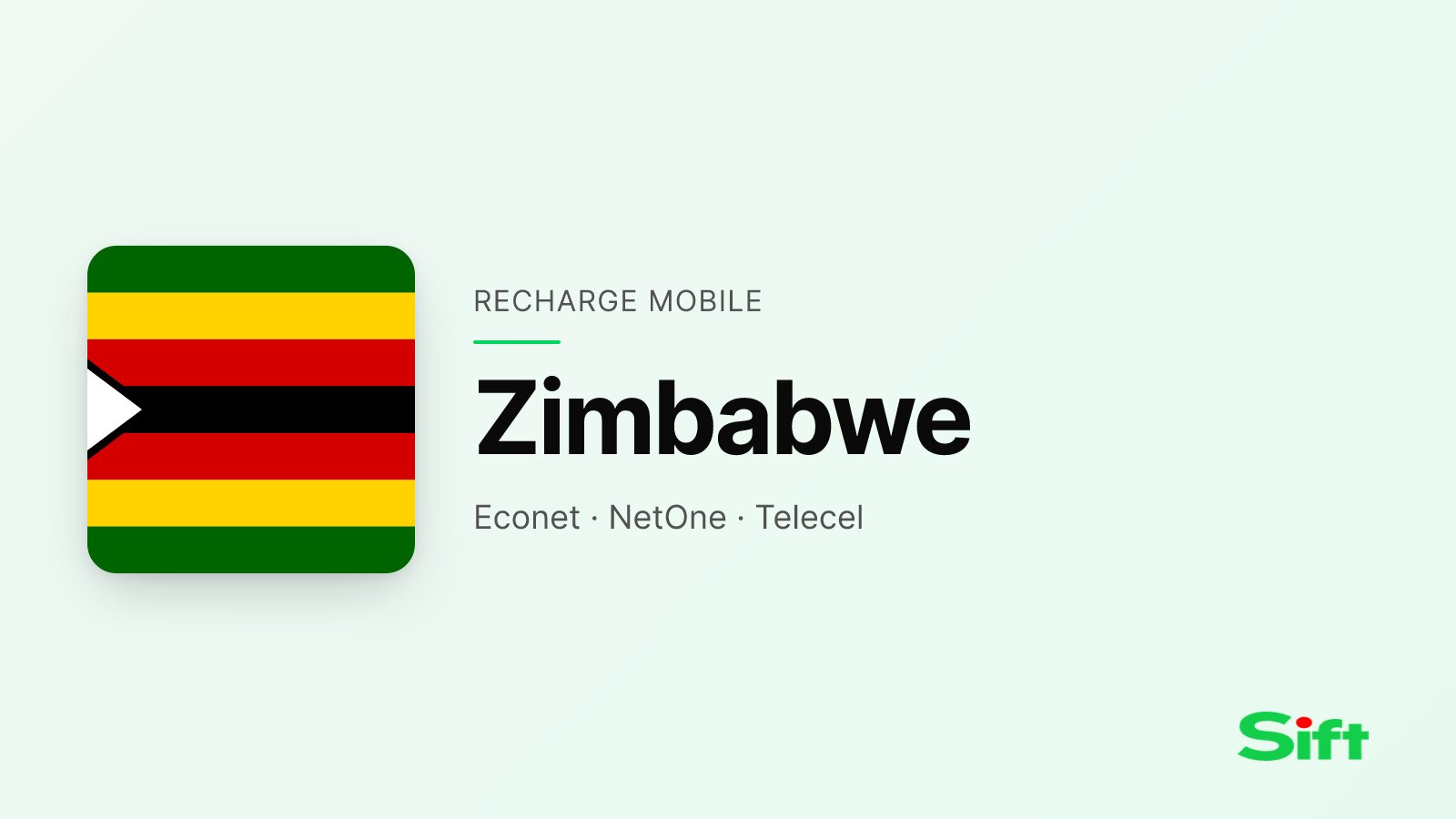 Recharger en Zimbabwe depuis la France — Econet, NetOne, Telecel